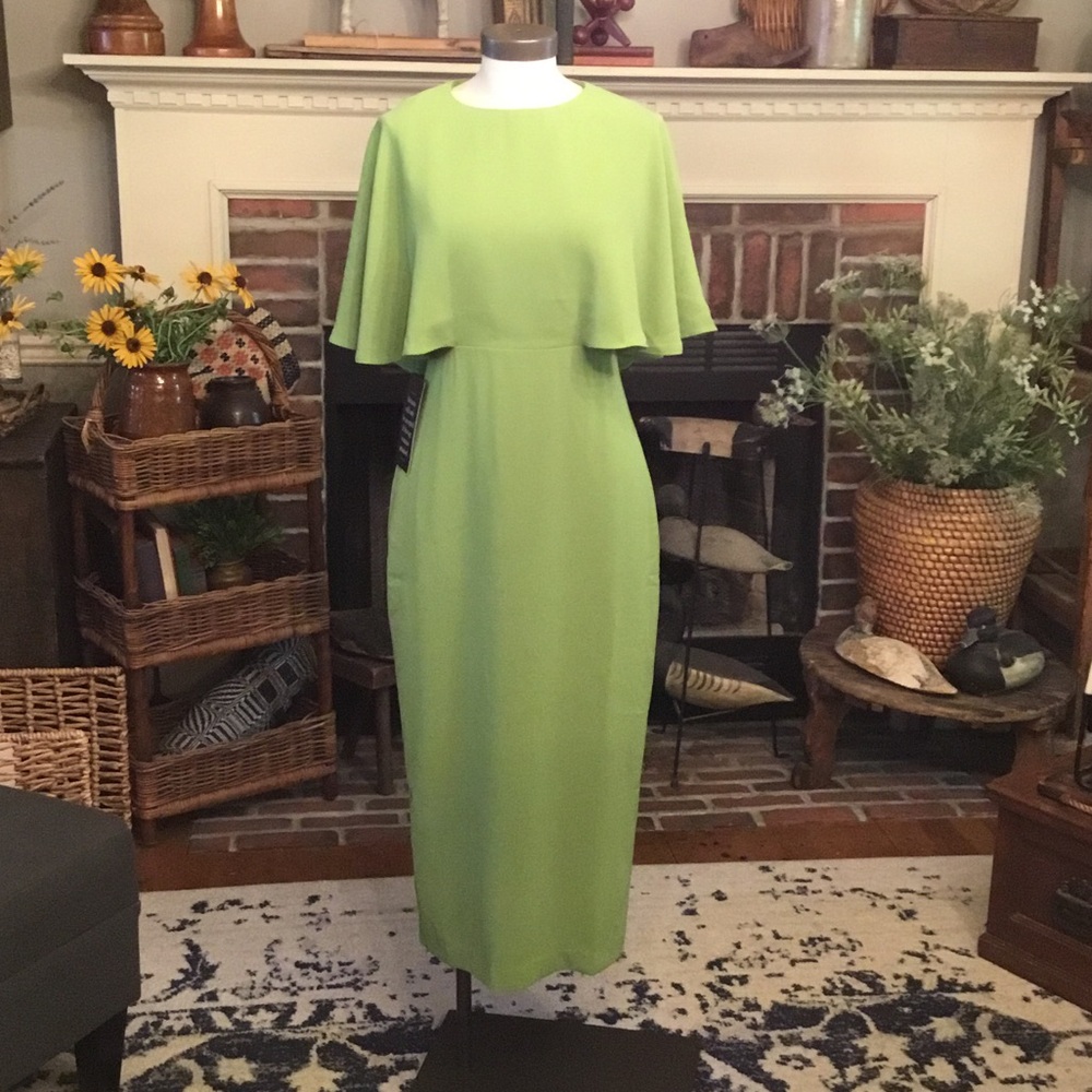 Tucknuck Pomander Lawn Green Dress NWT